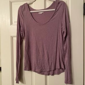 Melrose & Market, soft, purple long sleeve shirt. Size M.